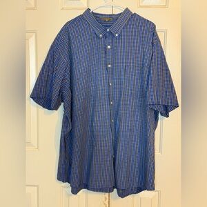 The Foundry Supply Co. Blue and Black Checkered Men's Shirt